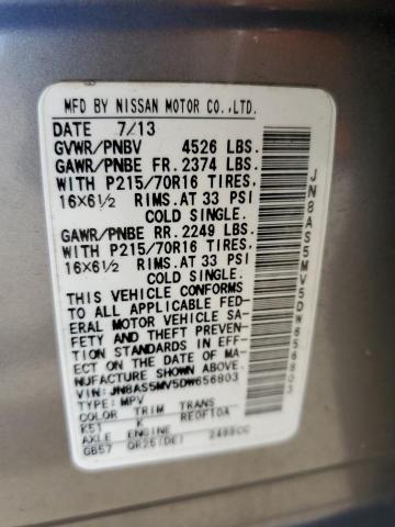 Photo 13 VIN: JN8AS5MV5DW656803 - NISSAN ROGUE 