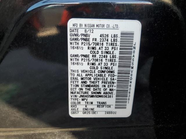 Photo 12 VIN: JN8AS5MV8DW606381 - NISSAN ROGUE S 