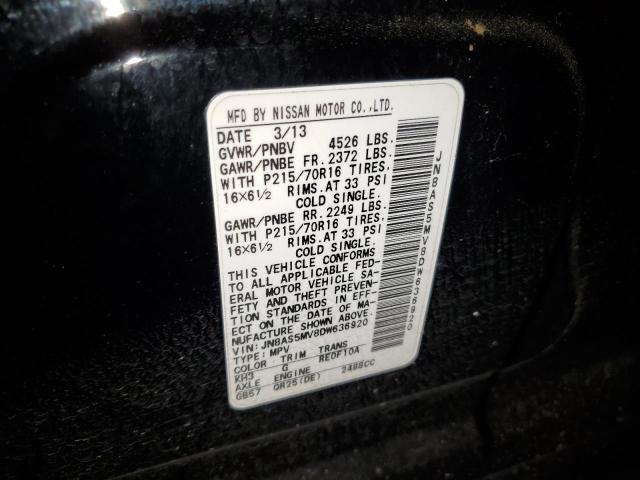 Photo 11 VIN: JN8AS5MV8DW636920 - NISSAN ROGUE S 