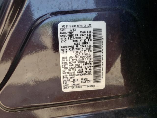 Photo 9 VIN: JN8AS5MV8DW664605 - NISSAN ROGUE S 