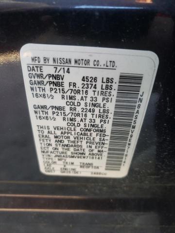 Photo 11 VIN: JN8AS5MV9EW718141 - NISSAN ROGUE 