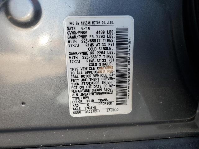 Photo 13 VIN: JN8AT2MT0GW008431 - NISSAN ROGUE 