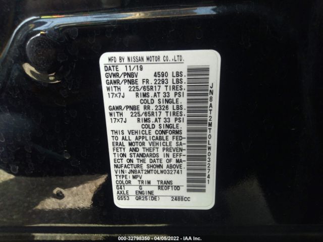 Photo 8 VIN: JN8AT2MT0LW032741 - NISSAN ROGUE 