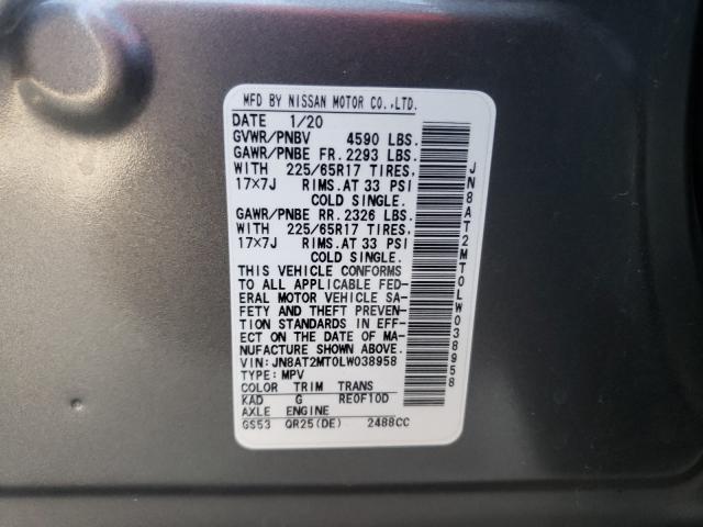 Photo 9 VIN: JN8AT2MT0LW038958 - NISSAN ROGUE S 