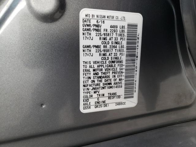 Photo 11 VIN: JN8AT2MT1GW014559 - NISSAN ROGUE S 