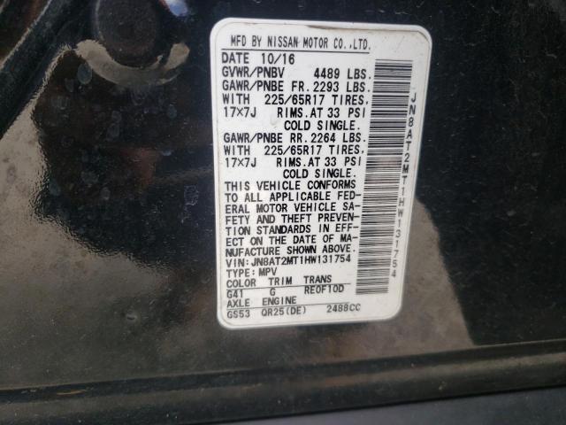 Photo 9 VIN: JN8AT2MT1HW131754 - NISSAN ROGUE S 