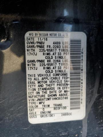 Photo 12 VIN: JN8AT2MT1HW383746 - NISSAN ROGUE S 