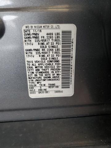 Photo 11 VIN: JN8AT2MT1HW384542 - NISSAN ROGUE S 