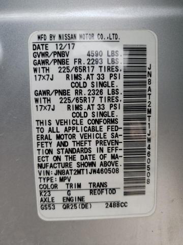 Photo 11 VIN: JN8AT2MT1JW460508 - NISSAN ROGUE 