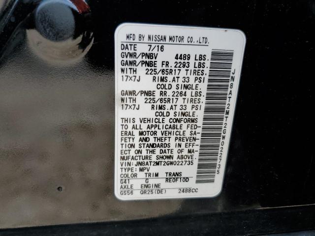 Photo 13 VIN: JN8AT2MT2GW022735 - NISSAN ROGUE S 