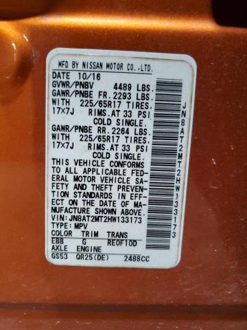 Photo 11 VIN: JN8AT2MT2HW133173 - NISSAN ROGUE S 