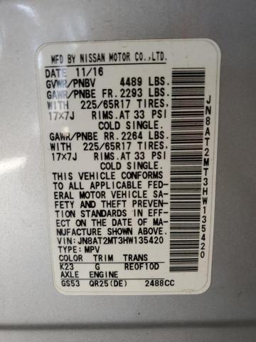 Photo 12 VIN: JN8AT2MT3HW135420 - NISSAN ROGUE S 