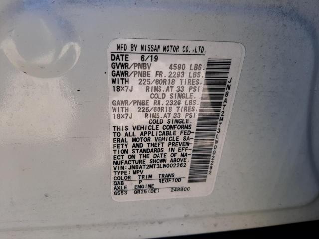 Photo 9 VIN: JN8AT2MT3LW002262 - NISSAN ROGUE S 