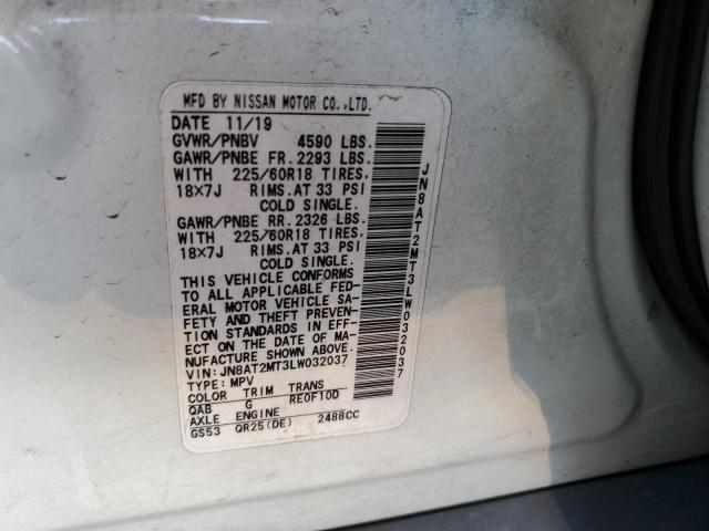 Photo 13 VIN: JN8AT2MT3LW032037 - NISSAN ROGUE S 