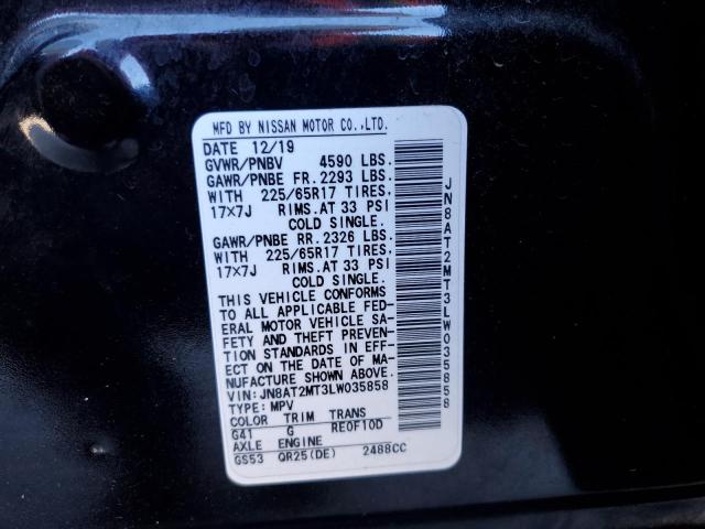 Photo 9 VIN: JN8AT2MT3LW035858 - NISSAN ROGUE S 