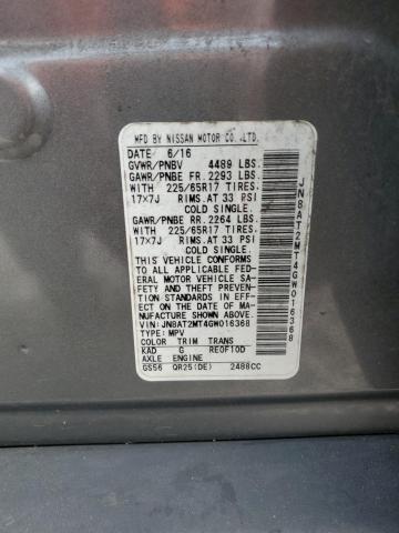 Photo 12 VIN: JN8AT2MT4GW016368 - NISSAN ROGUE S 