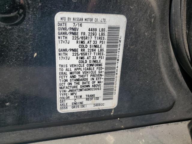 Photo 11 VIN: JN8AT2MT4GW023093 - NISSAN ROGUE 