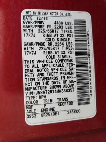 Photo 13 VIN: JN8AT2MT4HW388357 - NISSAN ROGUE S 