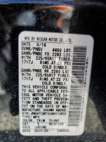 Photo 12 VIN: JN8AT2MT5GW011955 - NISSAN ROGUE 