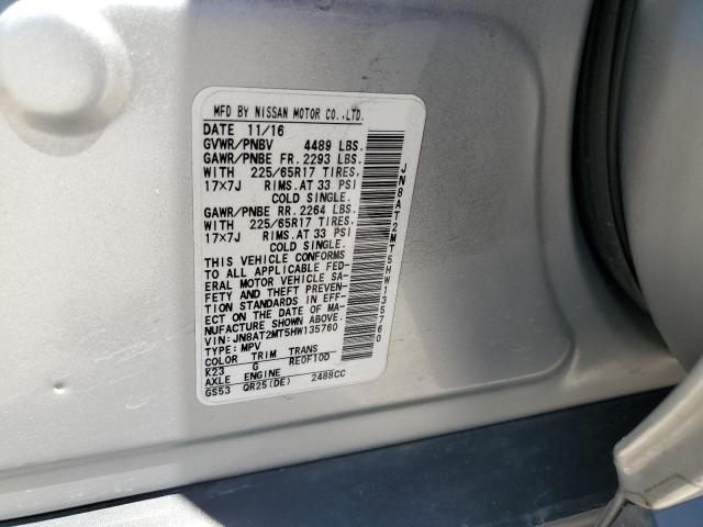 Photo 12 VIN: JN8AT2MT5HW135760 - NISSAN ROGUE S 