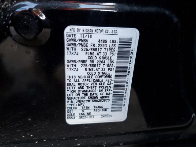 Photo 12 VIN: JN8AT2MT5HW383670 - NISSAN ROGUE S 