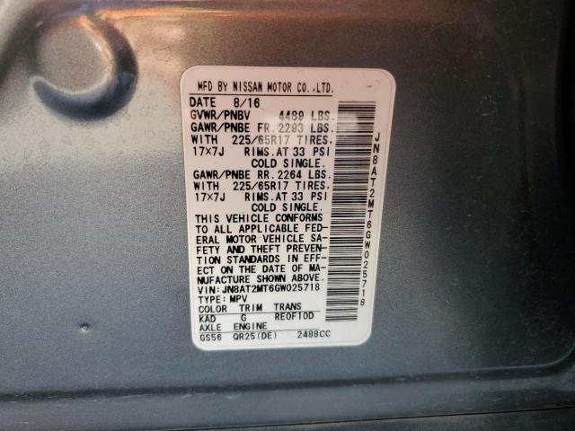 Photo 12 VIN: JN8AT2MT6GW025718 - NISSAN ROGUE S 