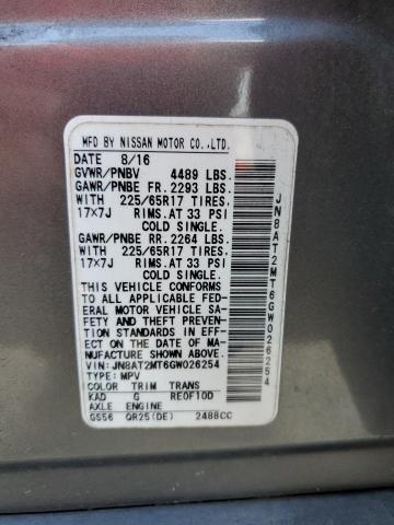 Photo 12 VIN: JN8AT2MT6GW026254 - NISSAN ROGUE 