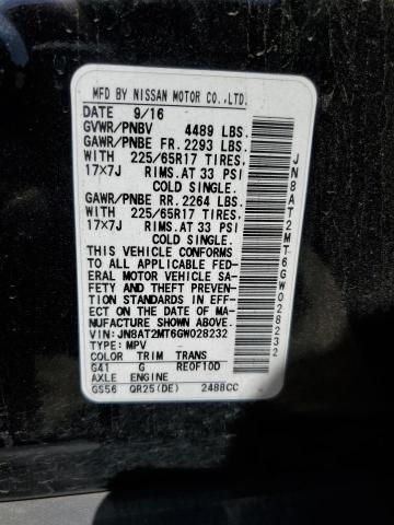 Photo 13 VIN: JN8AT2MT6GW028232 - NISSAN ROGUE S 