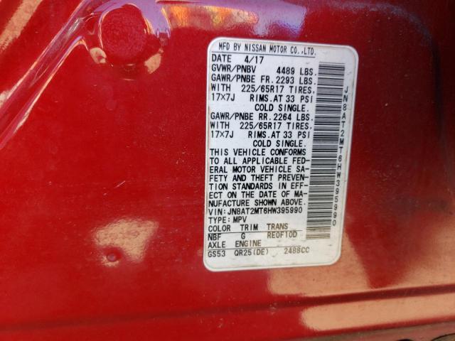 Photo 12 VIN: JN8AT2MT6HW395990 - NISSAN ROGUE 