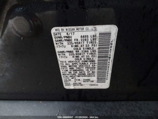 Photo 8 VIN: JN8AT2MT6HW399909 - NISSAN ROGUE 