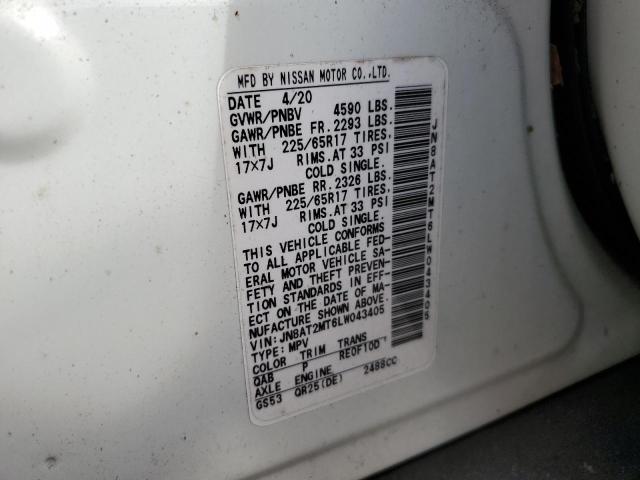 Photo 12 VIN: JN8AT2MT6LW043405 - NISSAN ROGUE S 