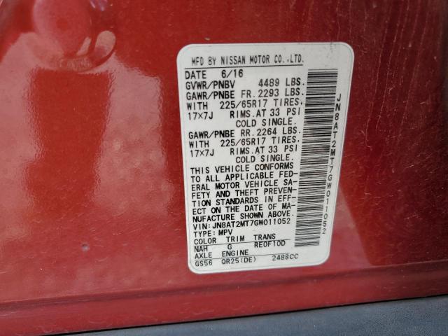 Photo 11 VIN: JN8AT2MT7GW011052 - NISSAN ROGUE 