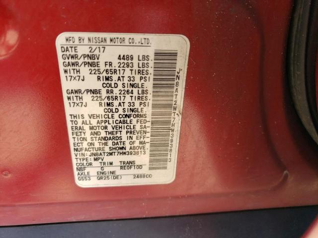 Photo 11 VIN: JN8AT2MT7HW393813 - NISSAN ROGUE 