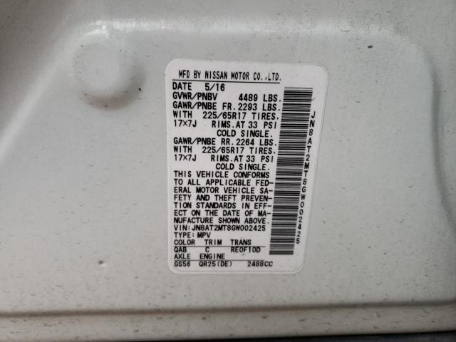 Photo 9 VIN: JN8AT2MT8GW002425 - NISSAN ROGUE S 