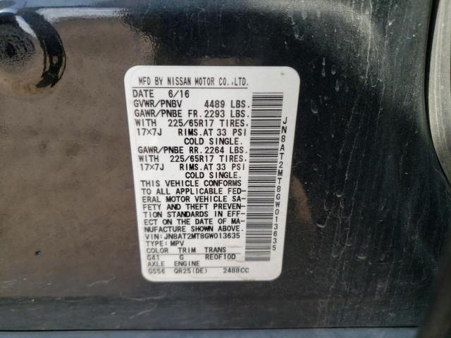 Photo 12 VIN: JN8AT2MT8GW013635 - NISSAN ROGUE 