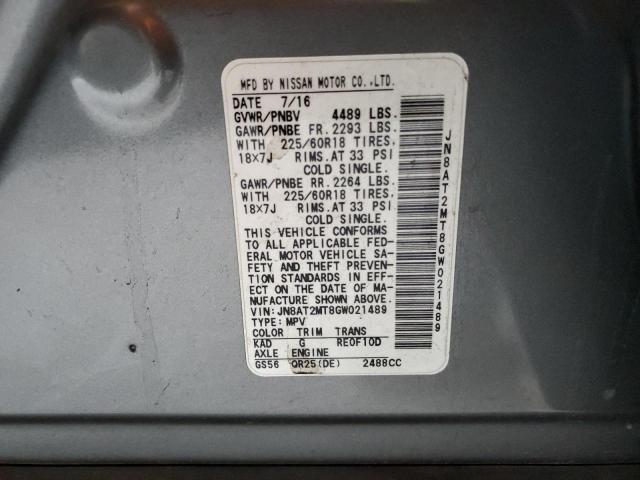 Photo 11 VIN: JN8AT2MT8GW021489 - NISSAN ROGUE S 