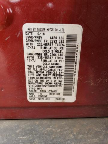 Photo 13 VIN: JN8AT2MT8GW028765 - NISSAN ROGUE S 