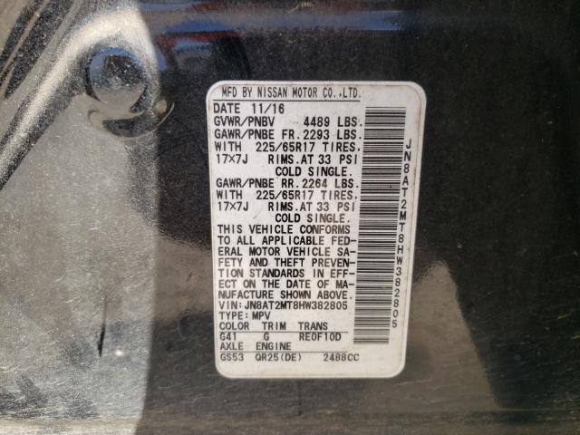 Photo 9 VIN: JN8AT2MT8HW382805 - NISSAN ROGUE S 