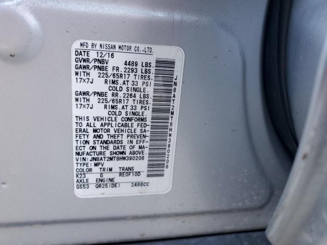 Photo 11 VIN: JN8AT2MT8HW390208 - NISSAN ROGUE S 