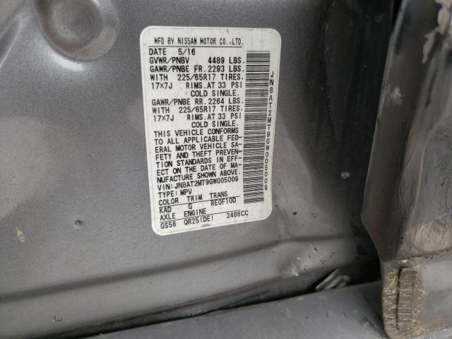 Photo 13 VIN: JN8AT2MT9GW005009 - NISSAN ROGUE S 