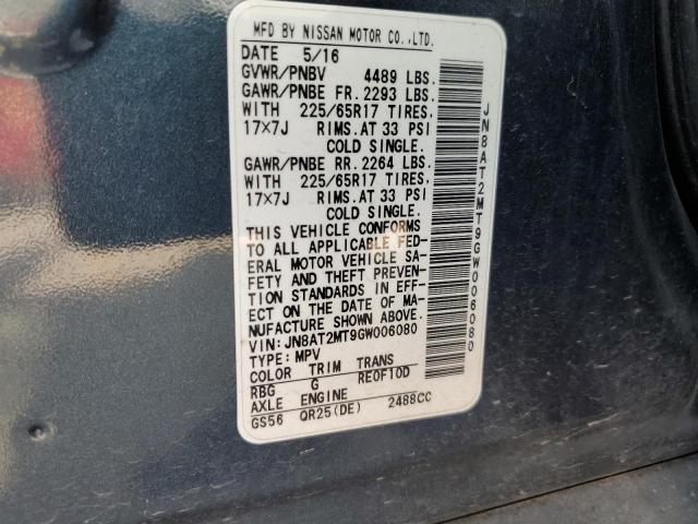 Photo 12 VIN: JN8AT2MT9GW006080 - NISSAN ROGUE S 