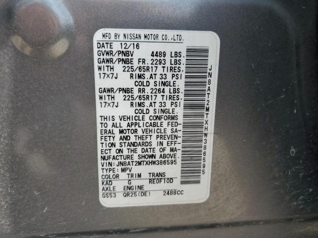 Photo 12 VIN: JN8AT2MTXHW386595 - NISSAN ROGUE 