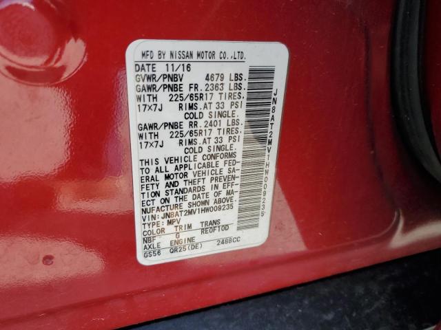 Photo 13 VIN: JN8AT2MV1HW009235 - NISSAN ROGUE S 
