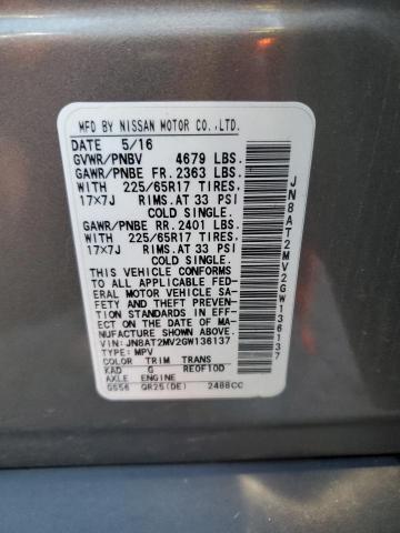 Photo 12 VIN: JN8AT2MV2GW136137 - NISSAN ROGUE S 