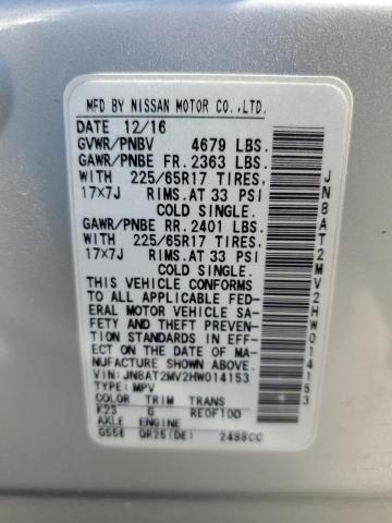 Photo 12 VIN: JN8AT2MV2HW014153 - NISSAN ROGUE S 