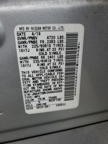 Photo 12 VIN: JN8AT2MV2KW400868 - NISSAN ROGUE S 