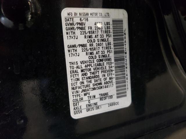 Photo 12 VIN: JN8AT2MV3GW144117 - NISSAN ROGUE S 