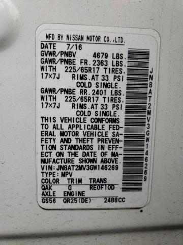 Photo 12 VIN: JN8AT2MV3GW146269 - NISSAN ROGUE 