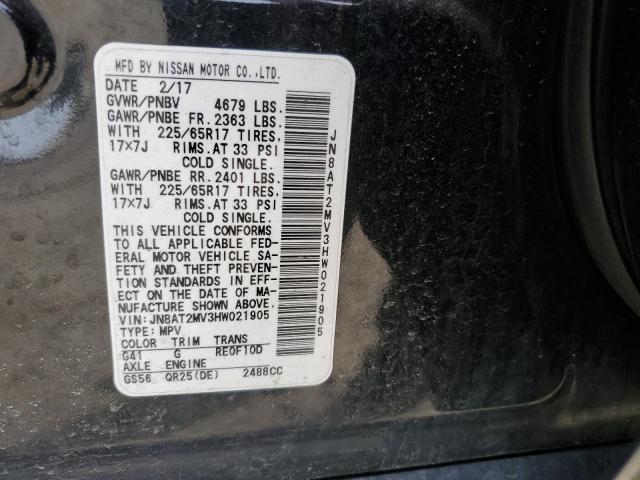 Photo 13 VIN: JN8AT2MV3HW021905 - NISSAN ROGUE S 