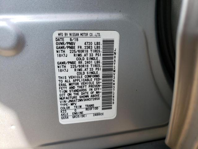 Photo 12 VIN: JN8AT2MV3KW372658 - NISSAN ROGUE 